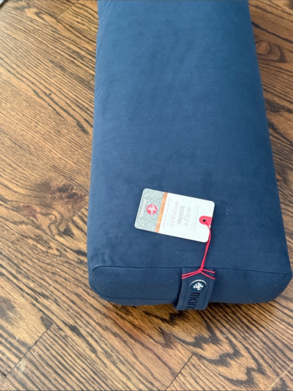 Manduka enlight rectangular yoga bolster dark blue NEW NWT - Picture 2 of 6